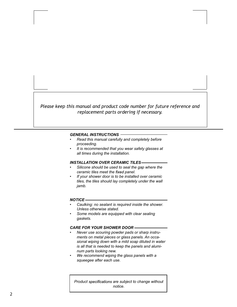 Alumax M-CDPY-66 User Manual | Page 2 / 20