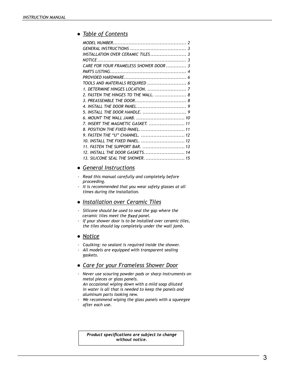 Alumax M-DP91X User Manual | Page 3 / 16