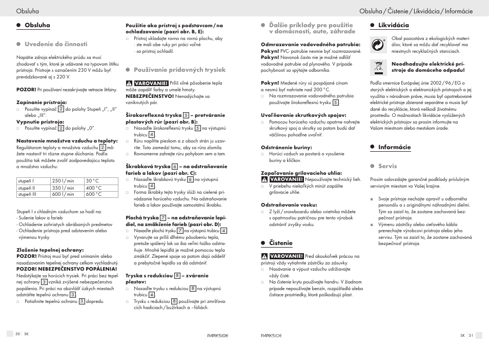 Parkside PHLG600 User Manual | Page 26 / 35