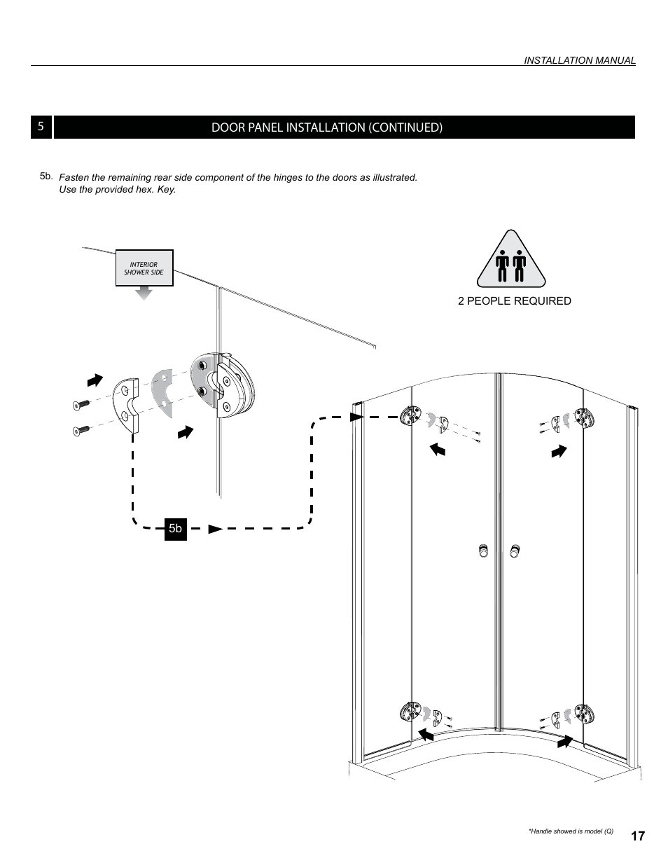 Door panel installation (continued) 5 | Alumax M-R94Z User Manual | Page 17 / 26
