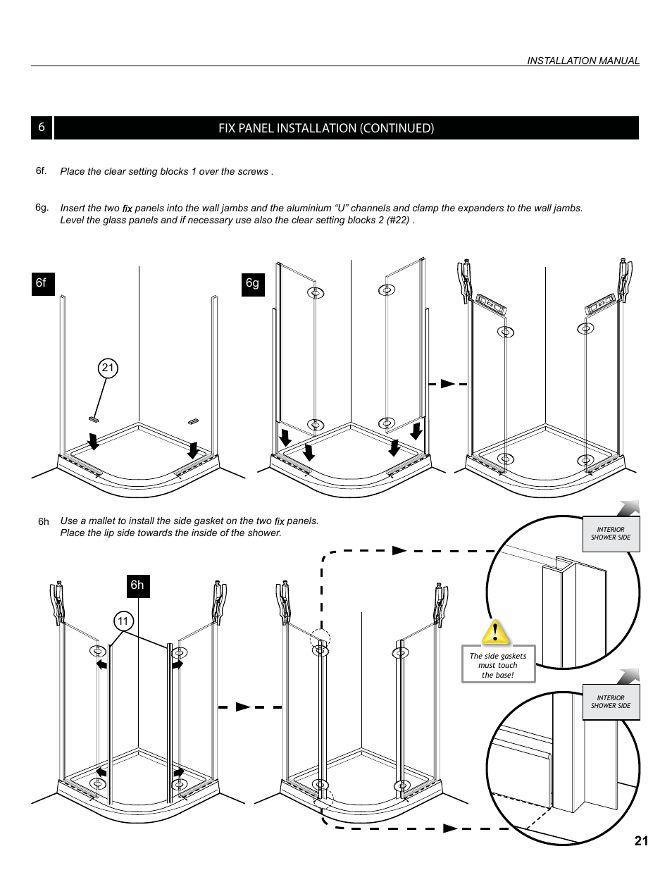 Fix panel installation (continued) 6 | Alumax M-R94Z User Manual | Page 21 / 26