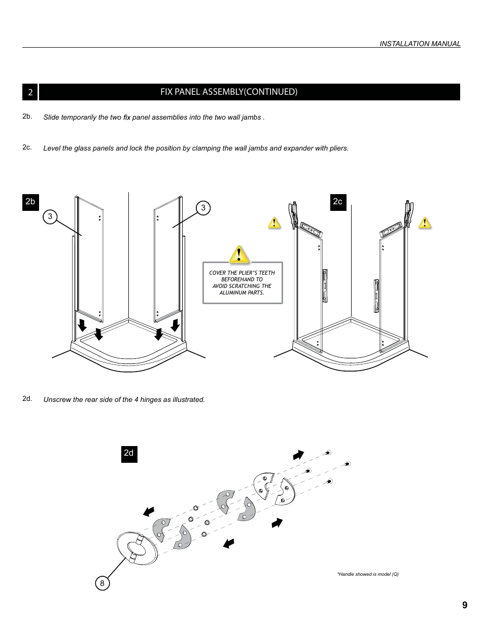 Fix panel assembly(continued) | Alumax M-R94Z User Manual | Page 9 / 26