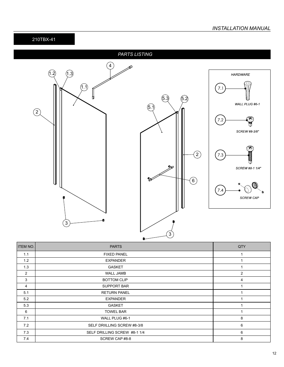 Installation manual | Alumax L-210 User Manual | Page 12 / 19