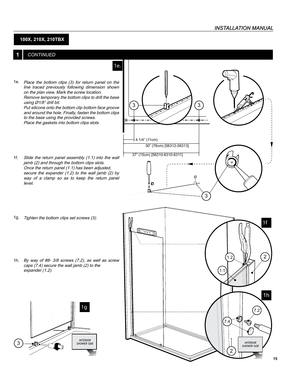 1f 1g 1e | Alumax L-210 User Manual | Page 15 / 19
