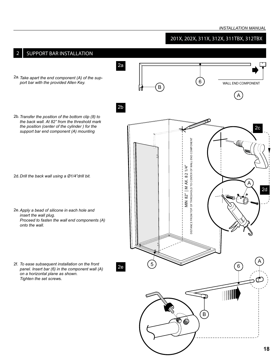 18 2 support bar installation | Alumax L-312 User Manual | Page 18 / 23