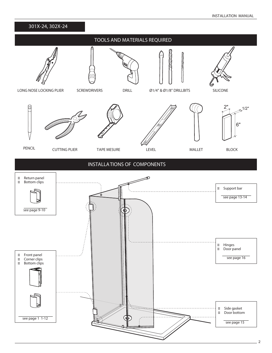 Tools and materials required | Alumax L-422 User Manual | Page 5 / 21