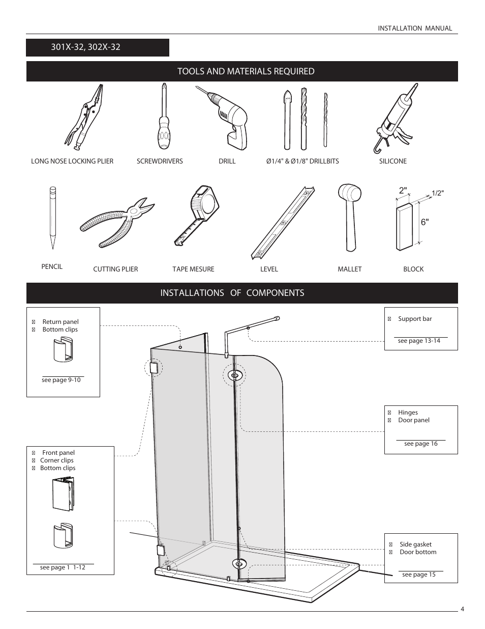 Tools and materials required | Alumax L-422 User Manual | Page 7 / 21