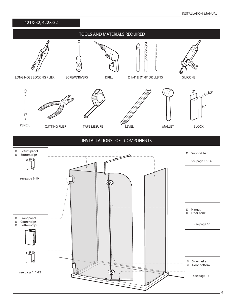 Tools and materials required | Alumax L-422 User Manual | Page 9 / 21