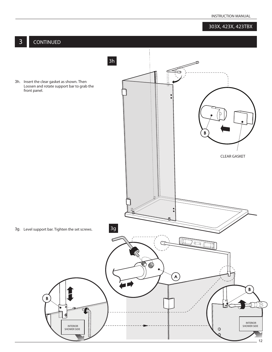 Continued, 3h 3g | Alumax L-423 User Manual | Page 15 / 19