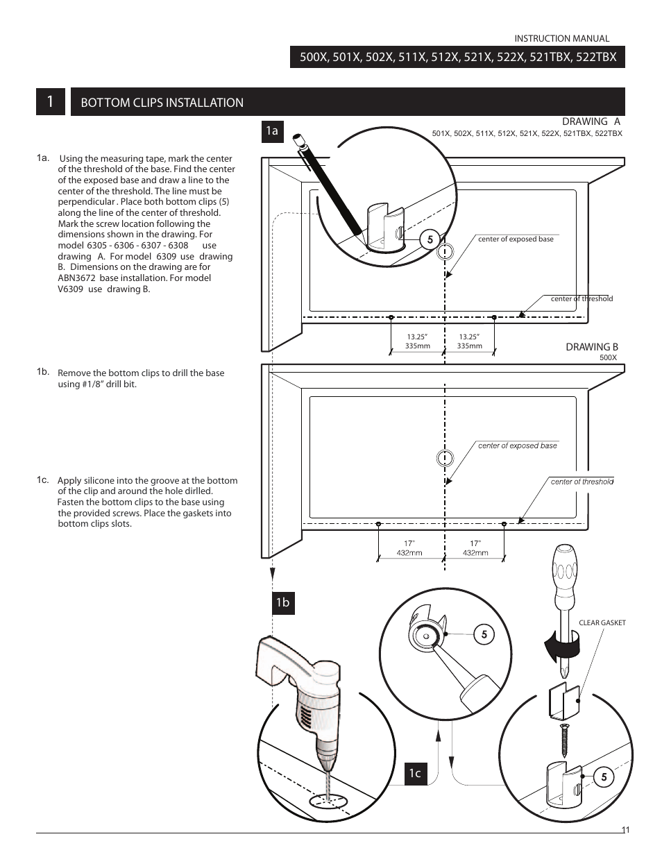 1a 1b | Alumax L-522 User Manual | Page 14 / 22