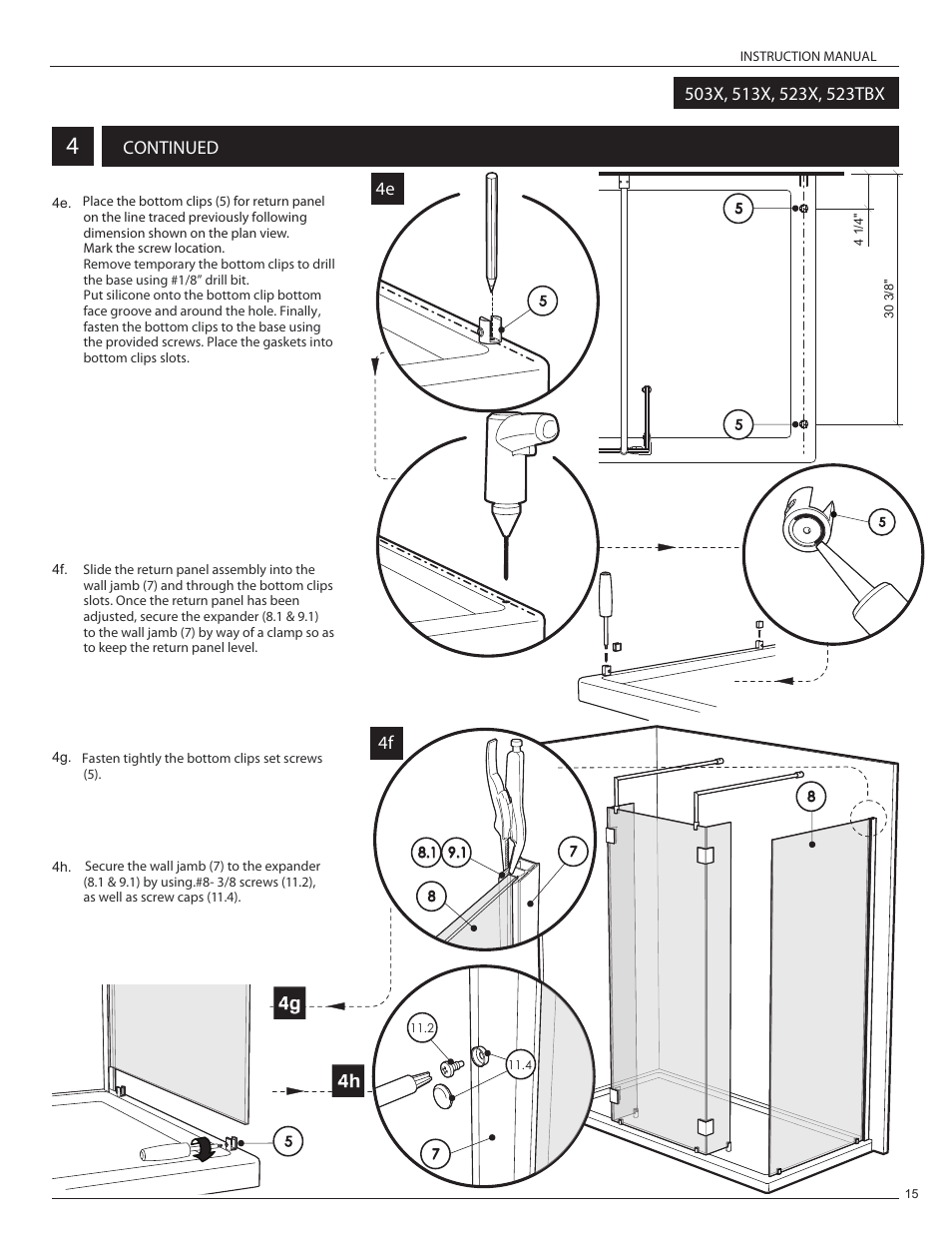 Continued 4f 4e | Alumax L-523 User Manual | Page 18 / 19