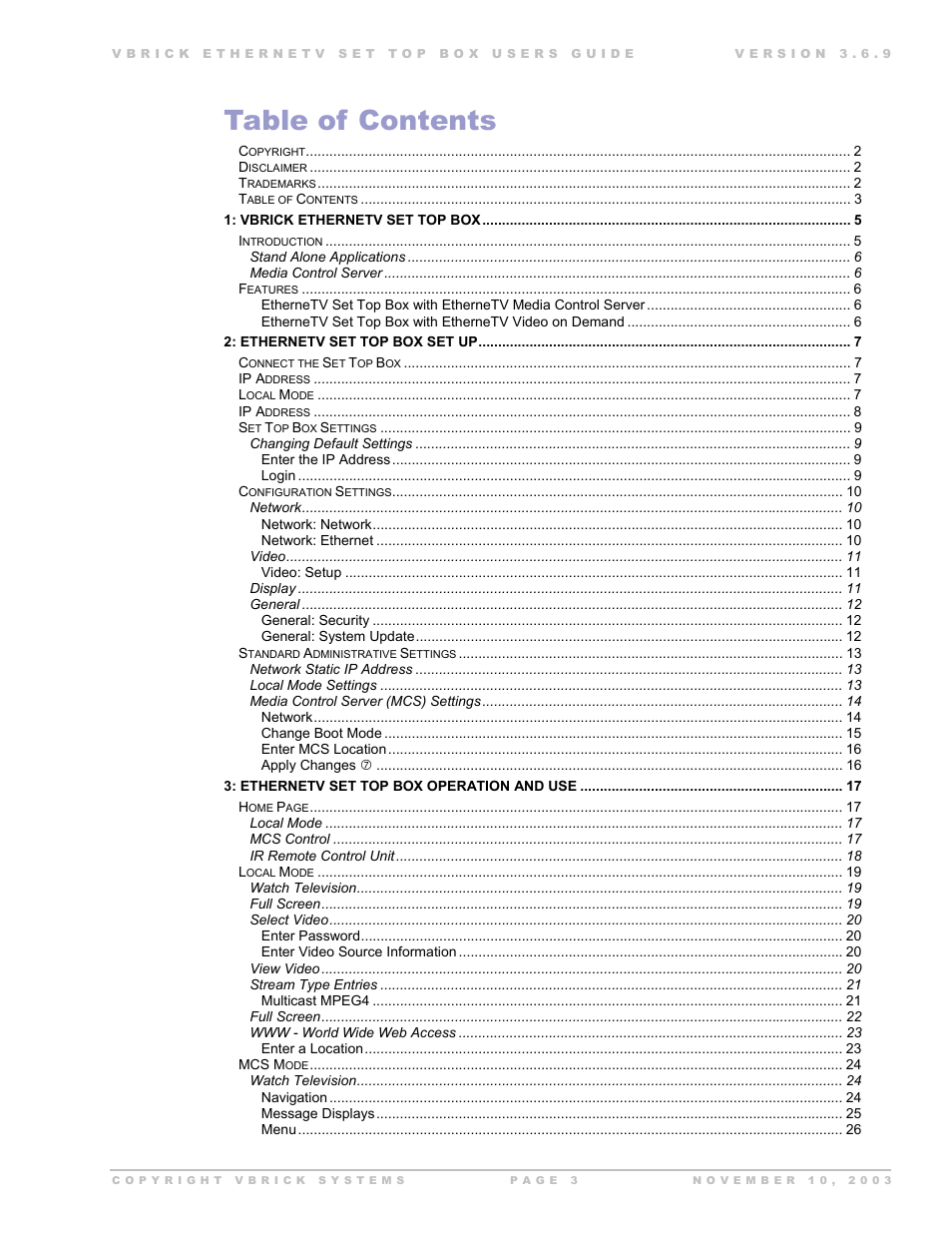 Beaumont Products MPEG - 4 User Manual | Page 3 / 30