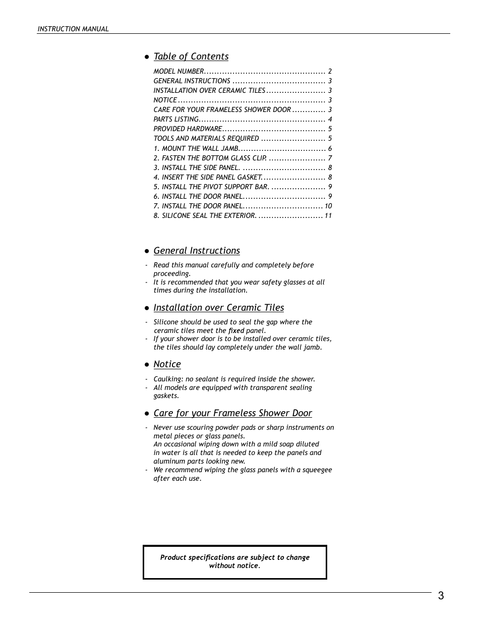 Alumax L-SSSX24 User Manual | Page 3 / 11