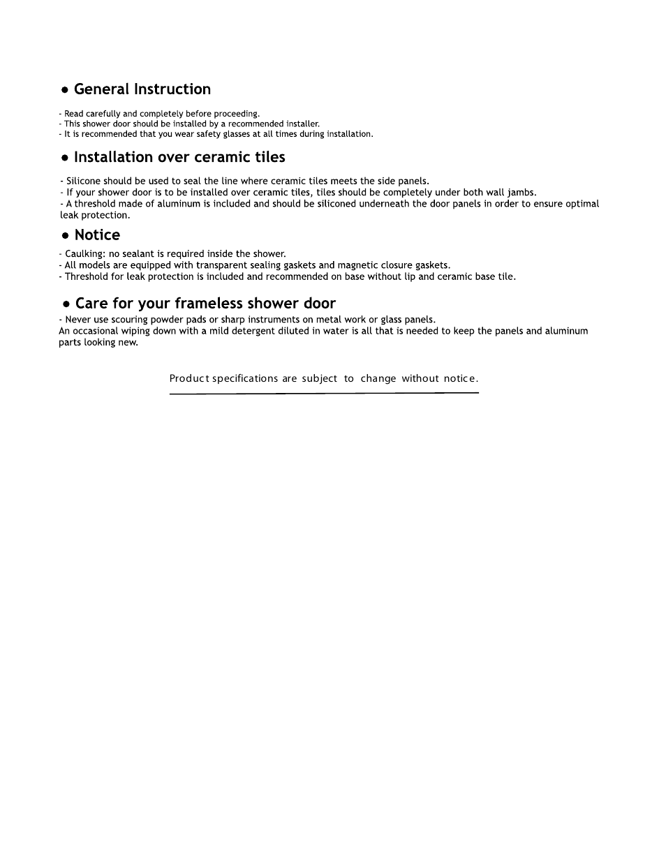 Alumax L-TS1Z User Manual | Page 2 / 10