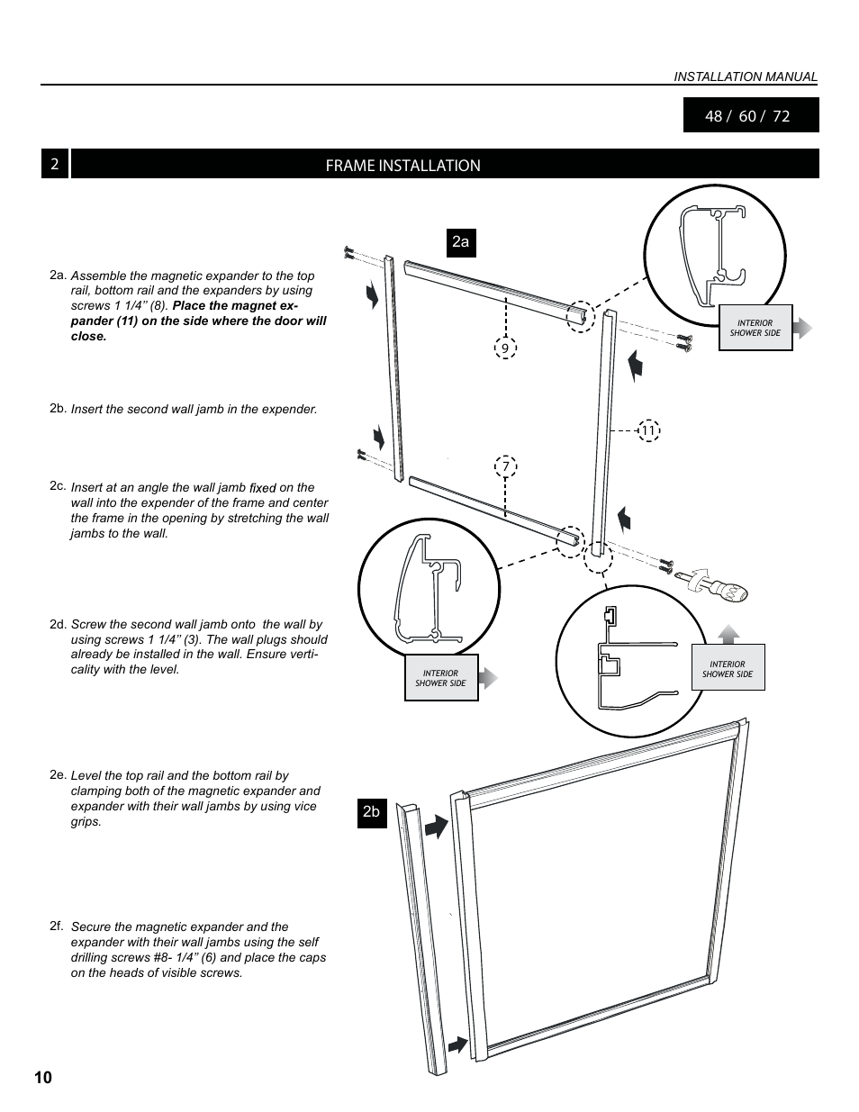 210 frame installation | Alumax K-K93Z User Manual | Page 10 / 19