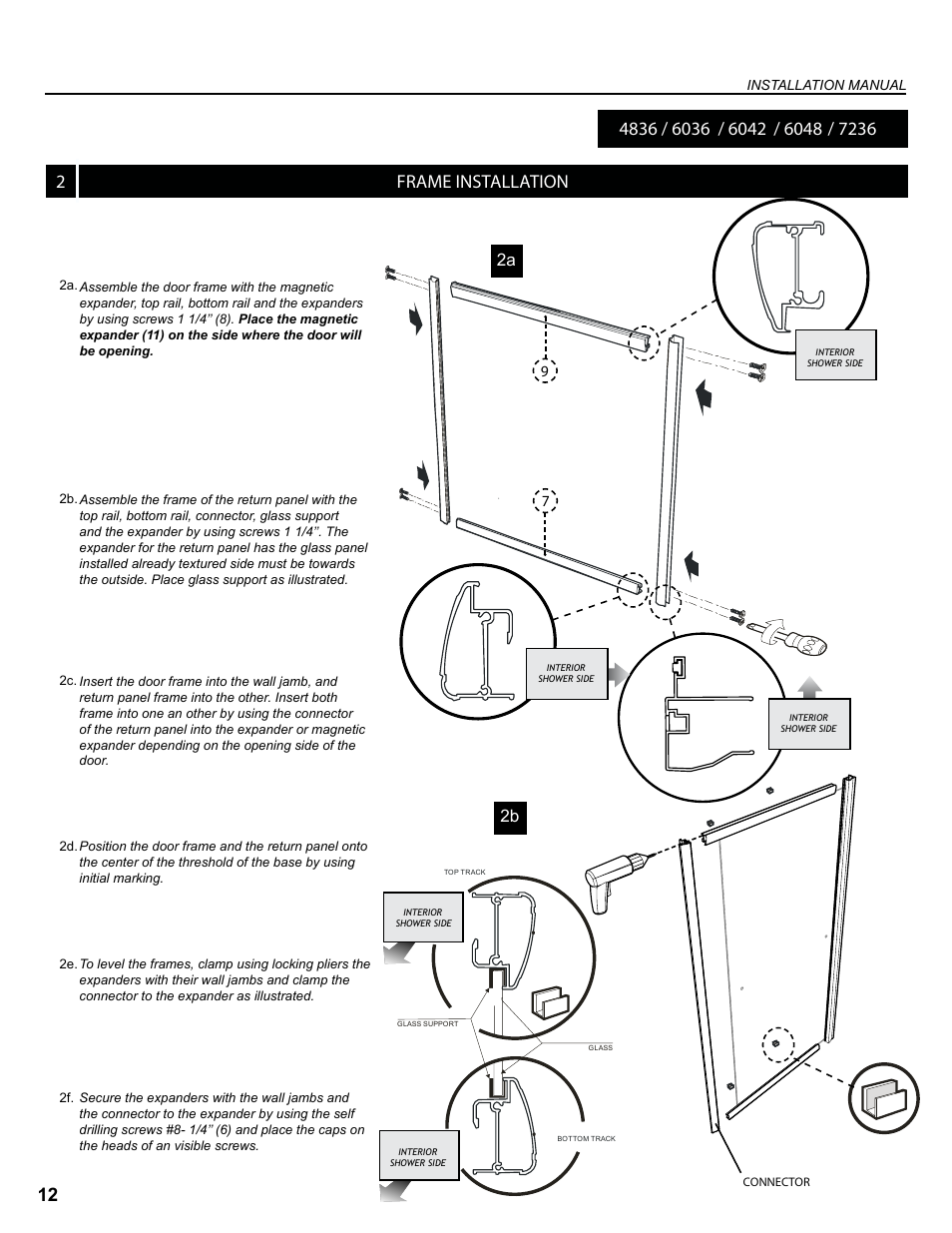 212 frame installation | Alumax K-K93Z User Manual | Page 12 / 19