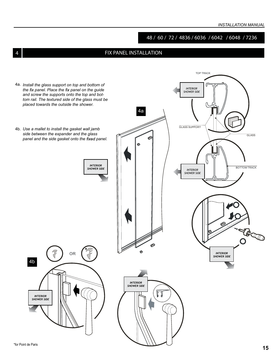 Fix panel installation 4 15 | Alumax K-K93Z User Manual | Page 15 / 19