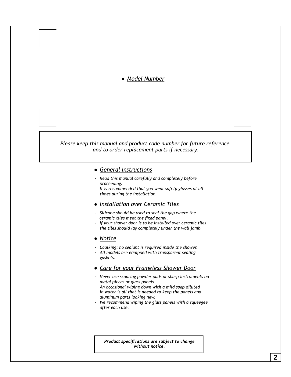 Alumax K-KC4Z User Manual | Page 2 / 15