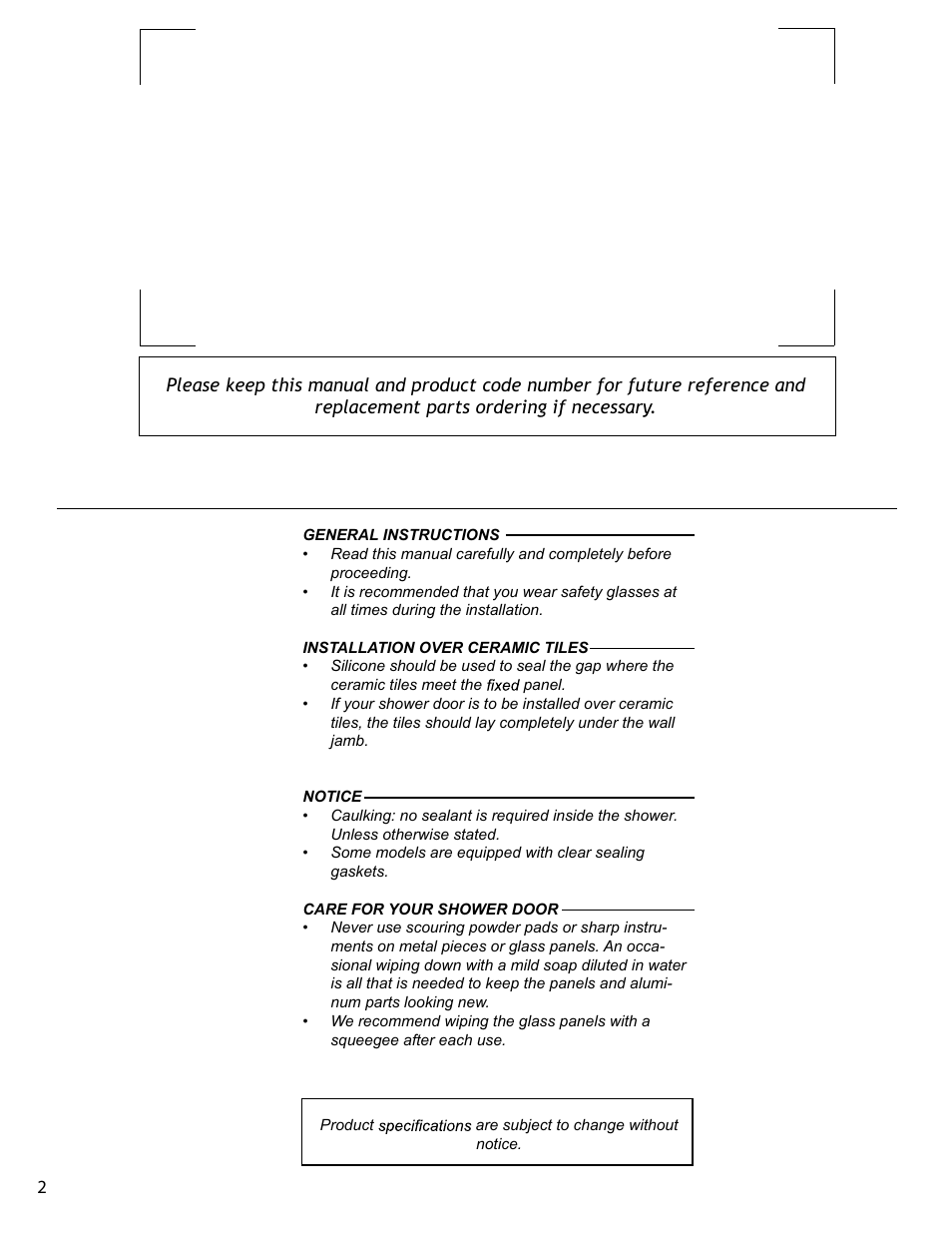 Alumax K-NA2Z-36 User Manual | Page 2 / 15