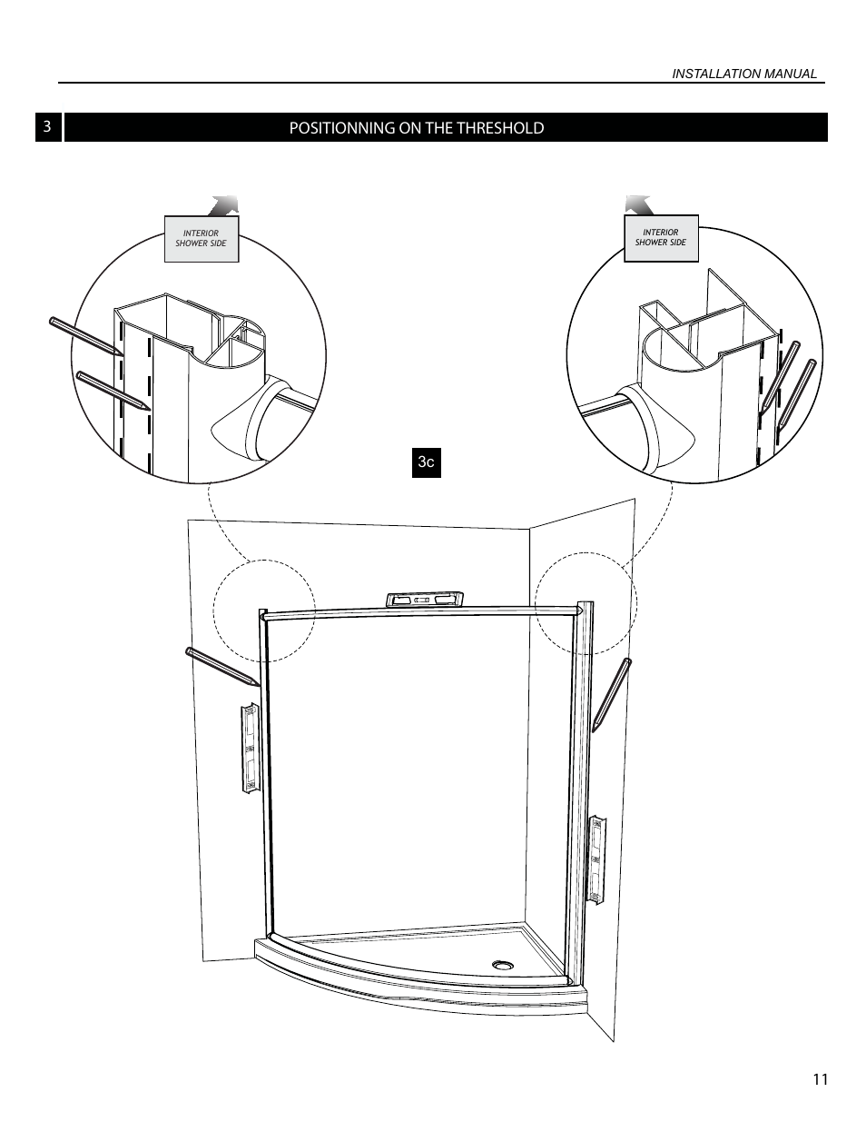 3positionning on the threshold 11 | Alumax K-NC91Z User Manual | Page 11 / 21