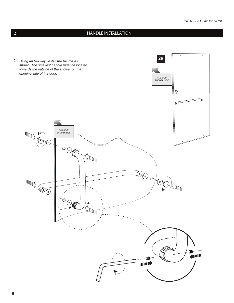 Handle installation | Alumax K-NS91Z User Manual | Page 8 / 38