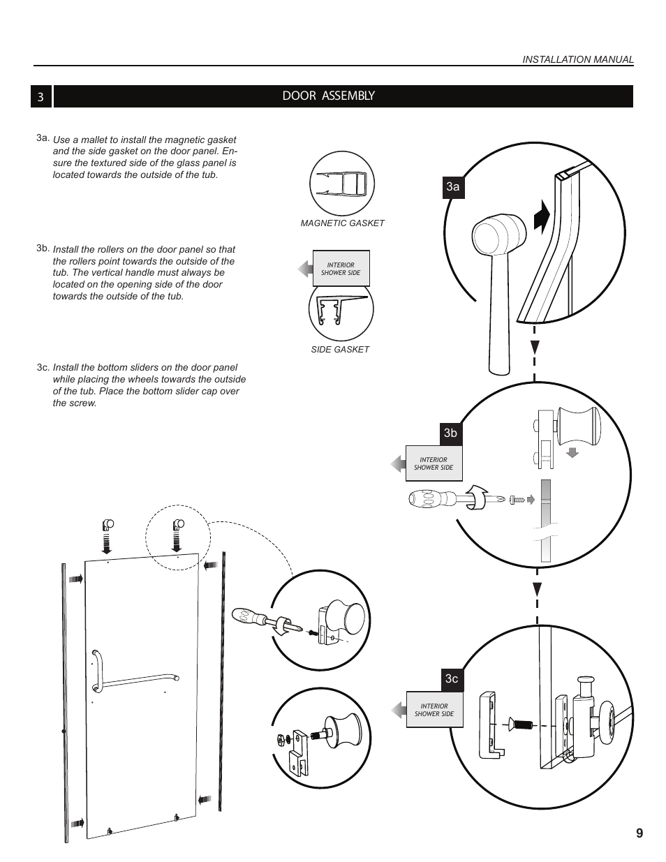 Door assembly 3 9 | Alumax K-NS91Z User Manual | Page 9 / 38