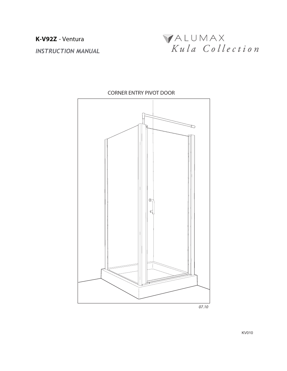 Alumax K-V92Z User Manual | 12 pages