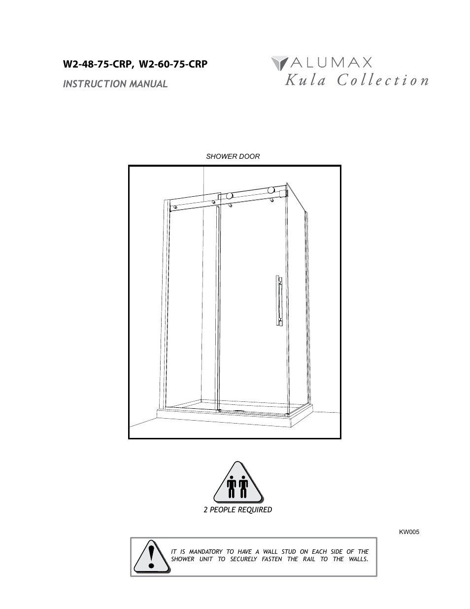 Alumax W2 CRP User Manual | 20 pages