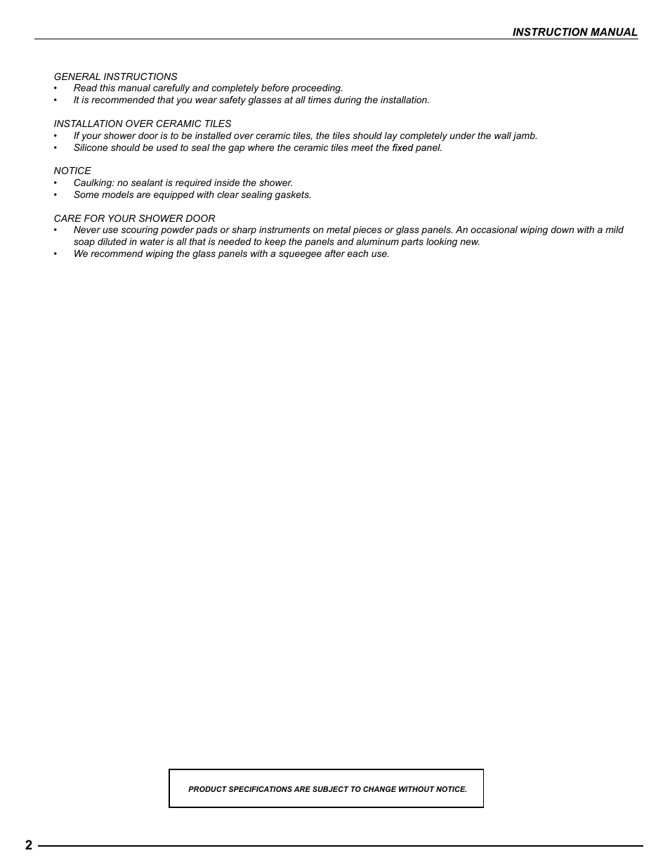 Alumax W2 CW User Manual | Page 2 / 22