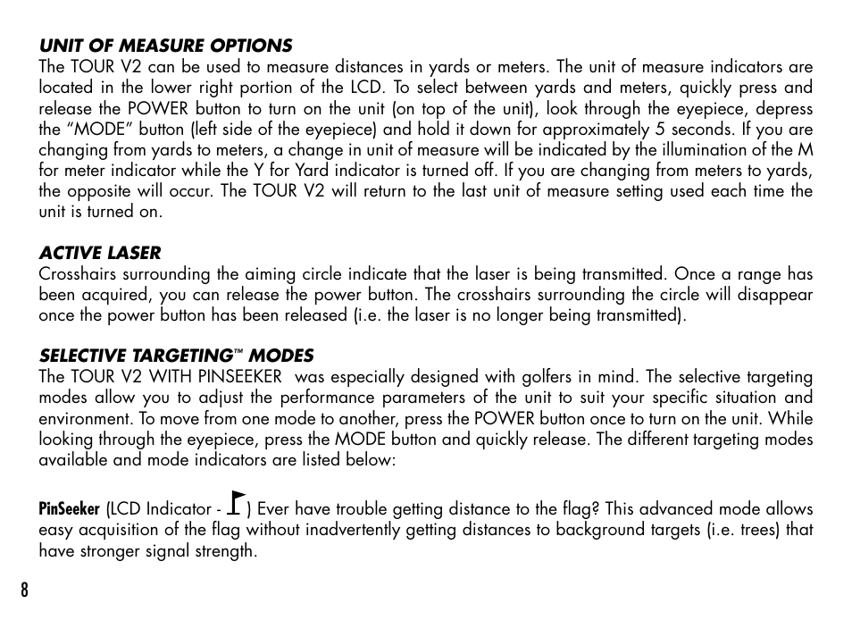 Bushnell TOURV2 201929 User Manual | Page 8 / 96