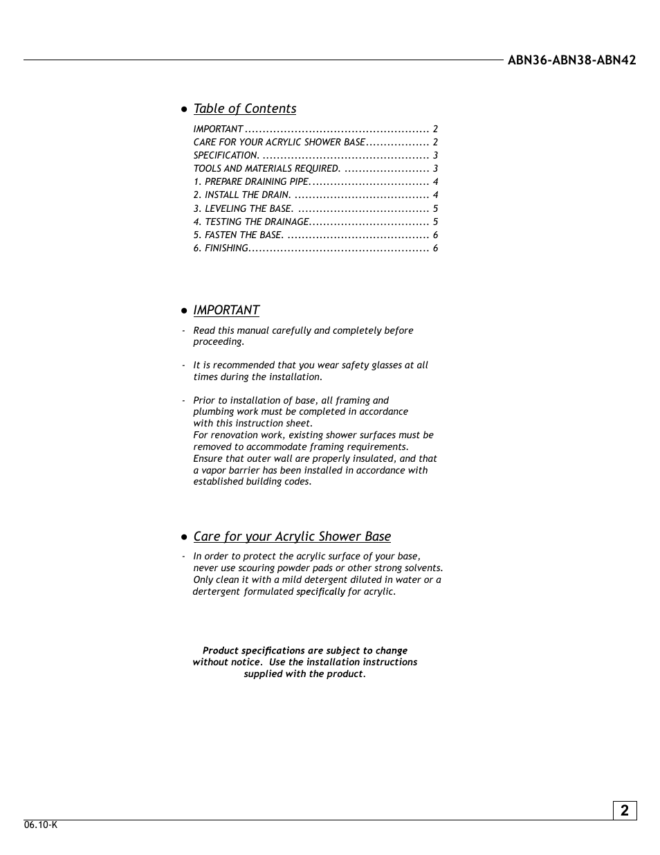 Alumax ABN Series User Manual | Page 2 / 6
