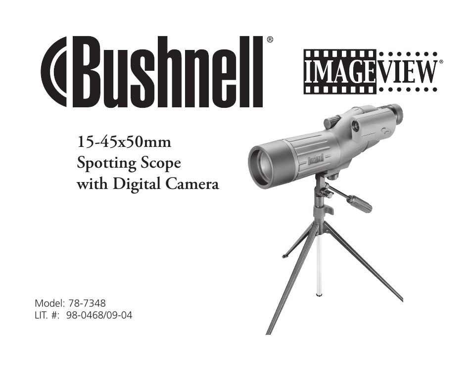 Bushnell 78-7348 User Manual | 9 pages