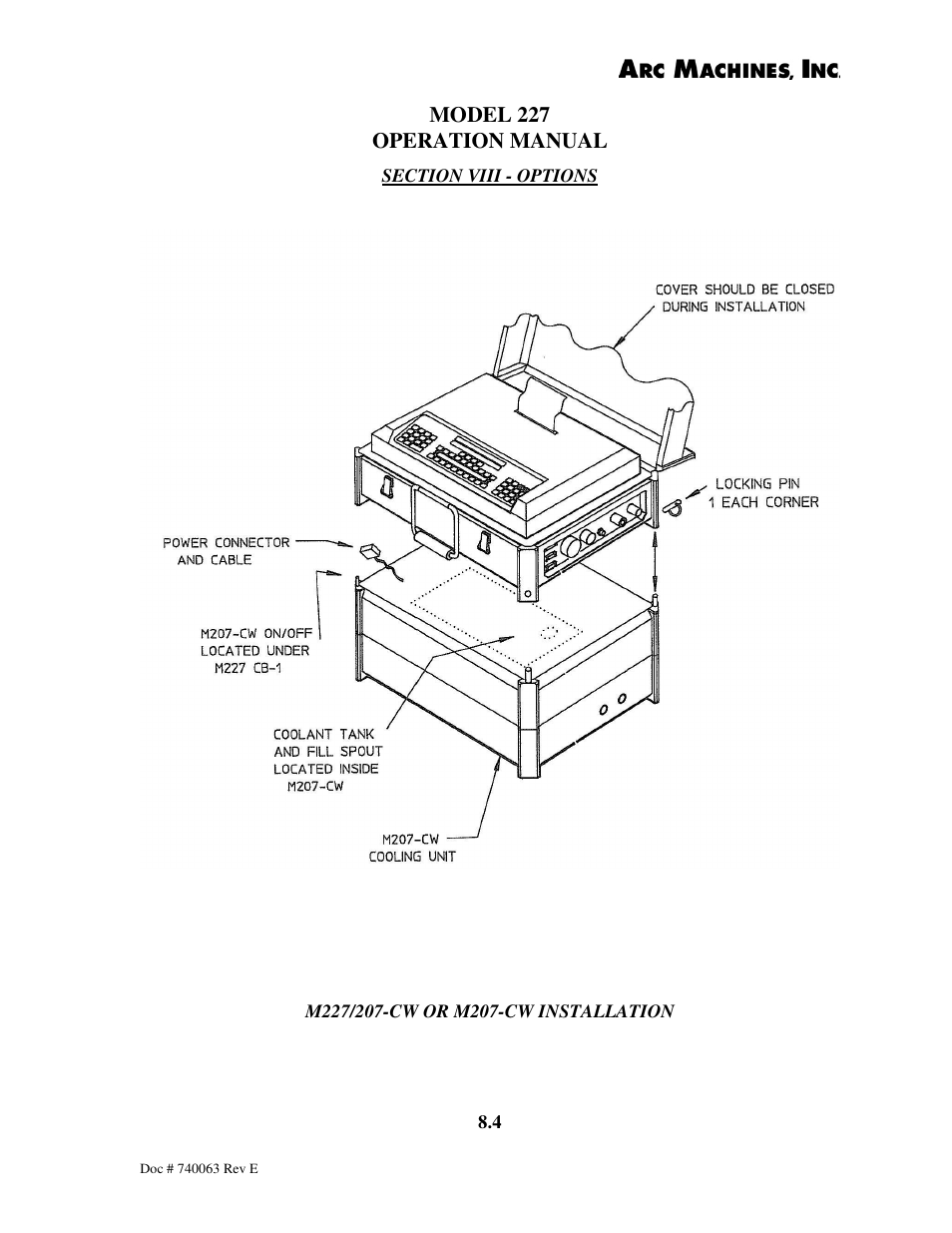 Arc Machines 227 User Manual | Page 86 / 86