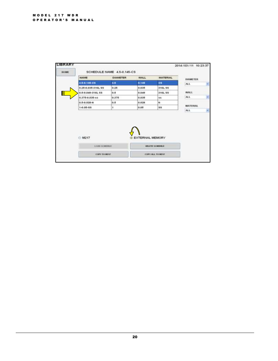 Arc Machines 217 WDR User Manual | Page 24 / 51