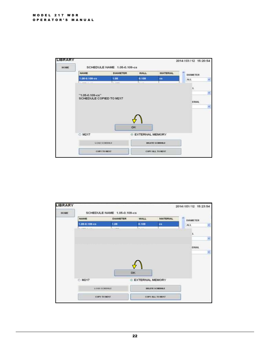 Creating weld schedules | Arc Machines 217 WDR User Manual | Page 26 / 51