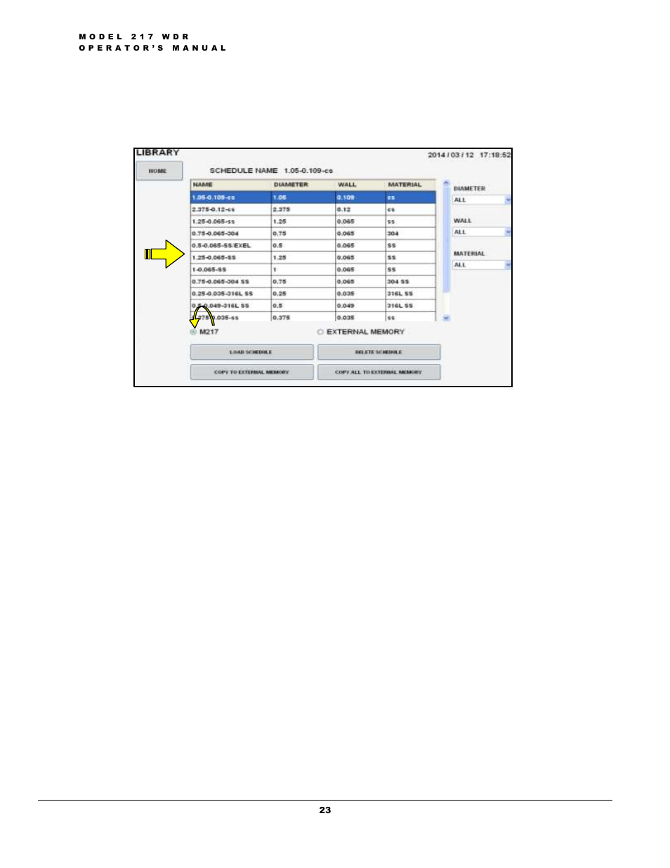 Arc Machines 217 WDR User Manual | Page 27 / 51