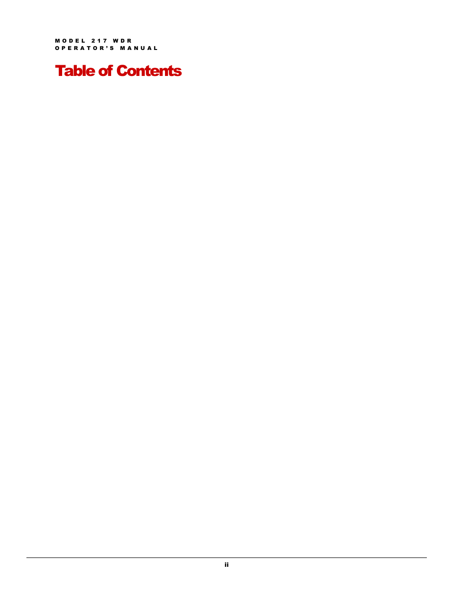 Arc Machines 217 WDR User Manual | Page 3 / 51