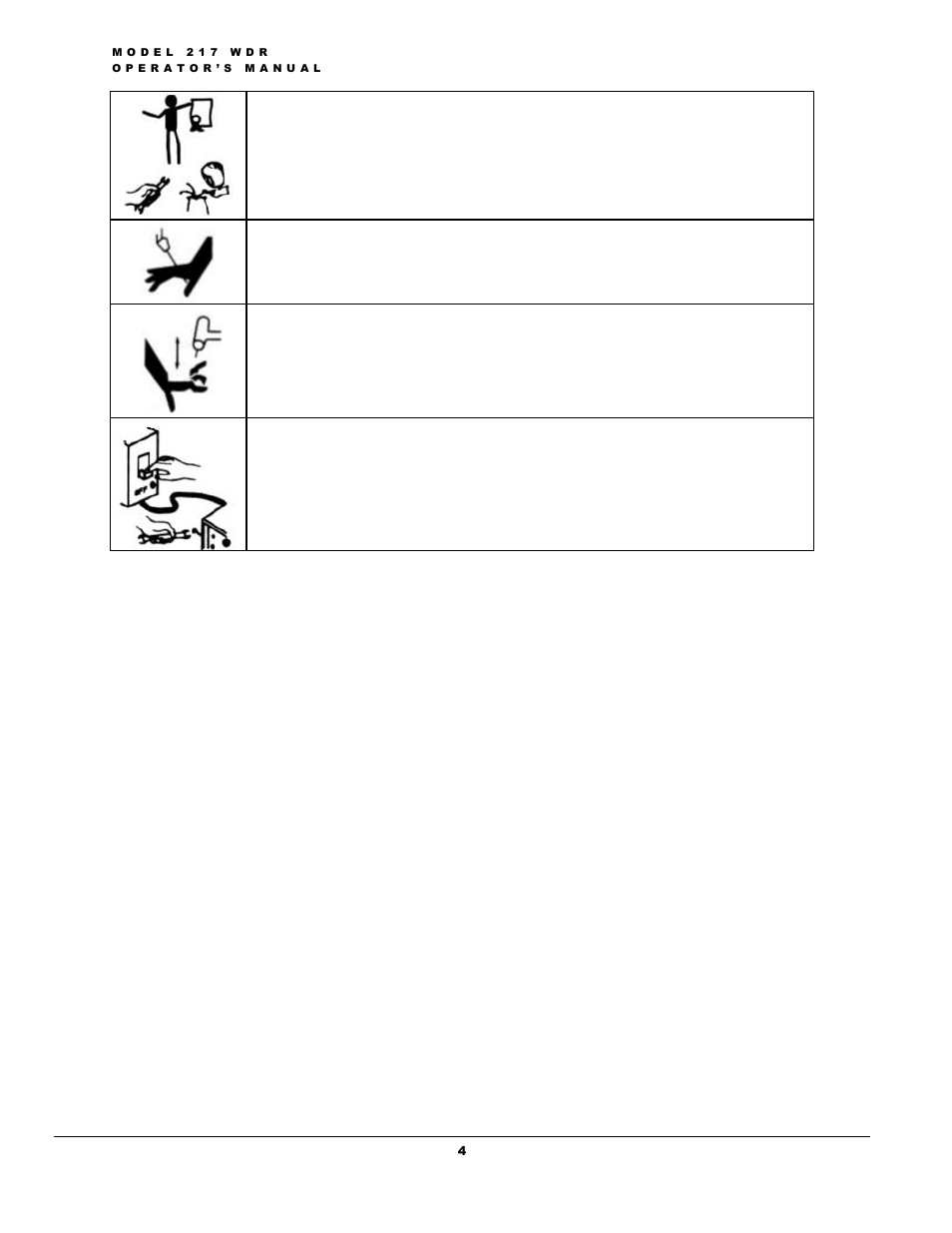Arc Machines 217 WDR User Manual | Page 8 / 51