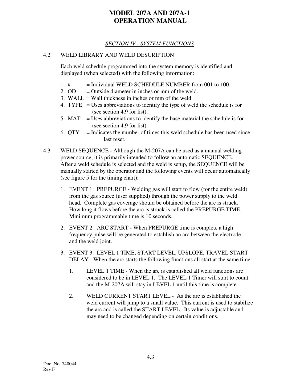 Arc Machines 207 User Manual | Page 24 / 77