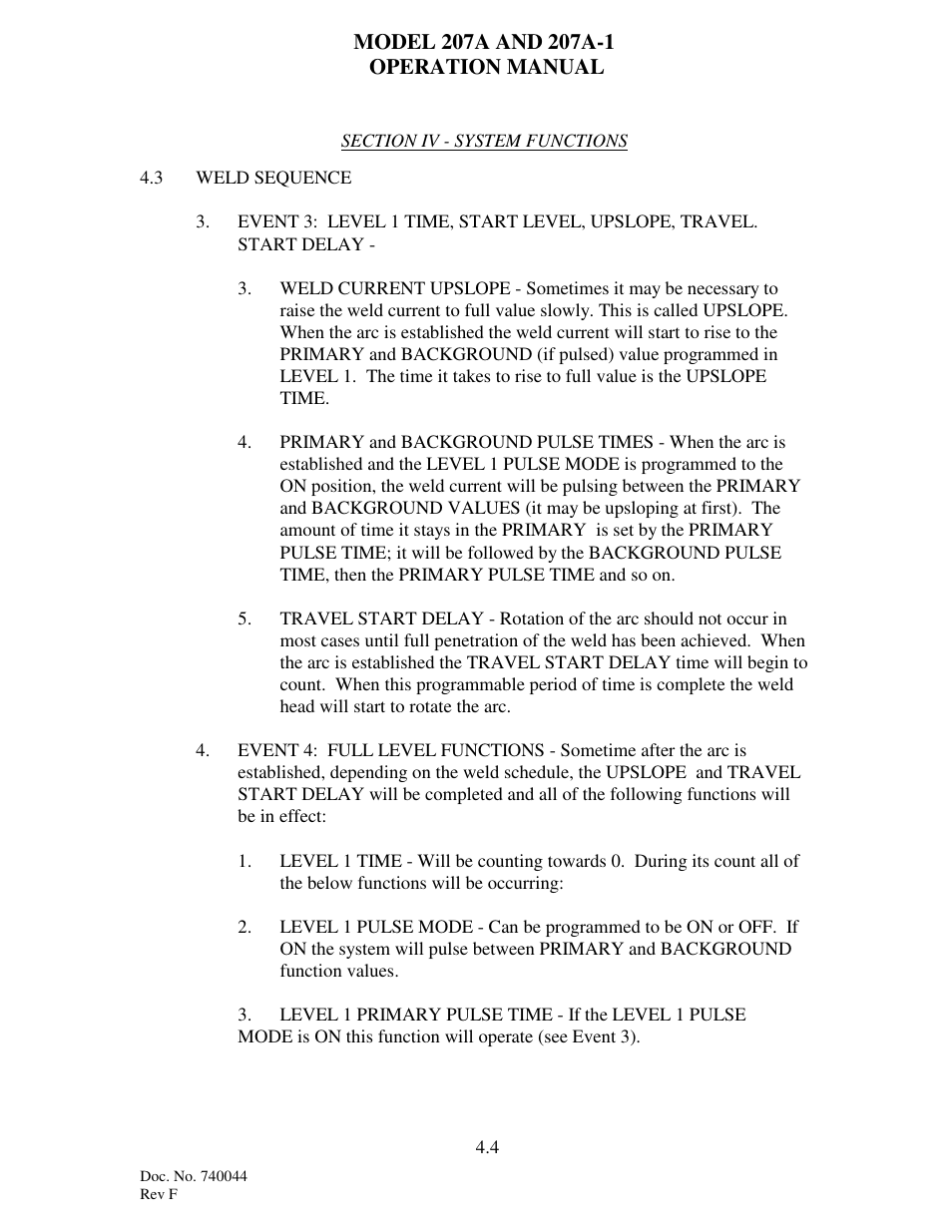 Arc Machines 207 User Manual | Page 25 / 77