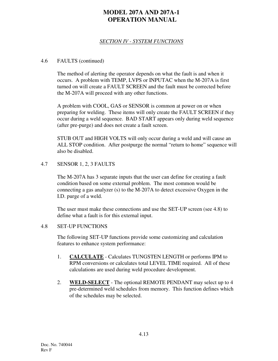 Arc Machines 207 User Manual | Page 32 / 77