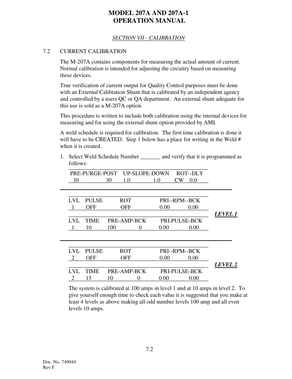 Arc Machines 207 User Manual | Page 61 / 77