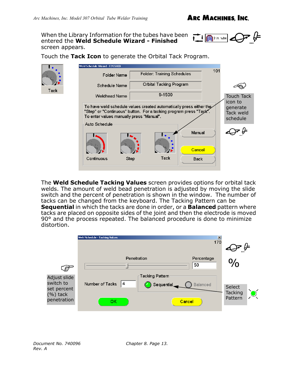 Arc Machines 307 User Manual | Page 101 / 190