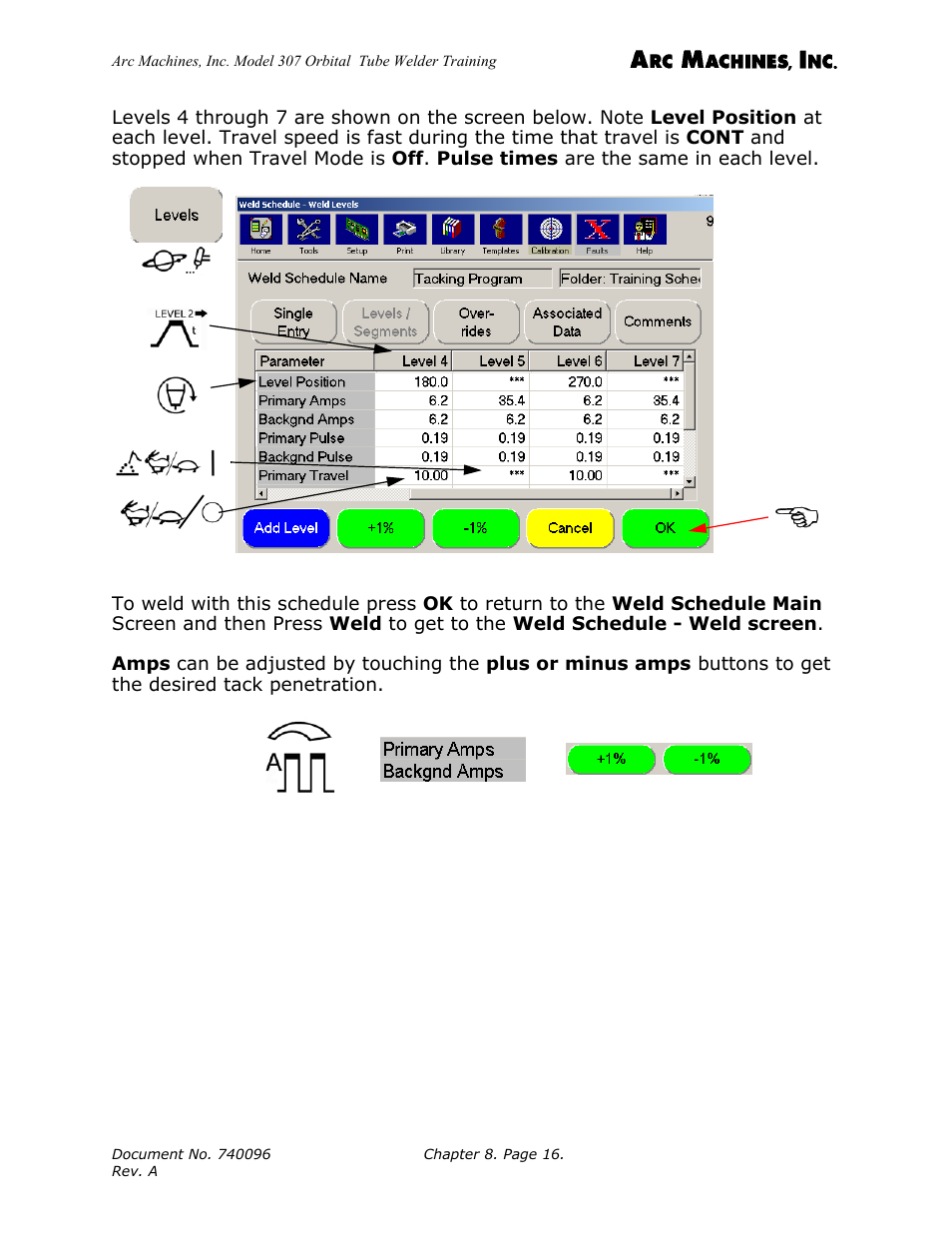 Arc Machines 307 User Manual | Page 104 / 190