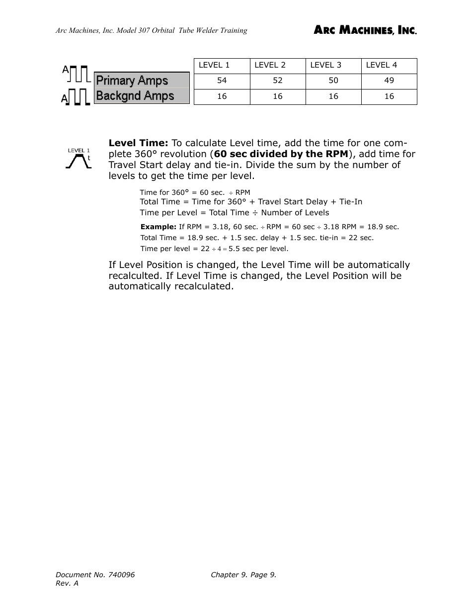Arc Machines 307 User Manual | Page 113 / 190