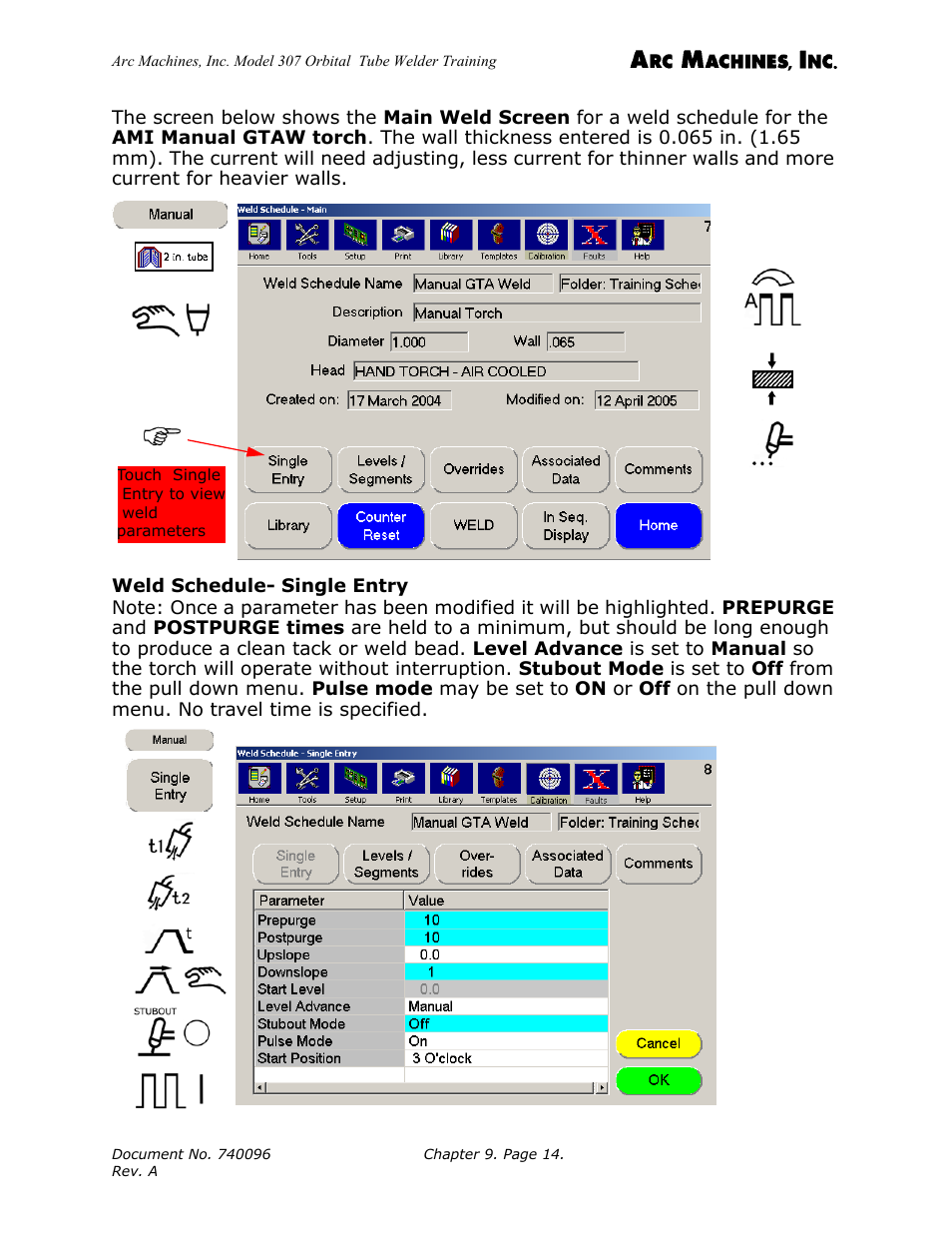 Arc Machines 307 User Manual | Page 118 / 190