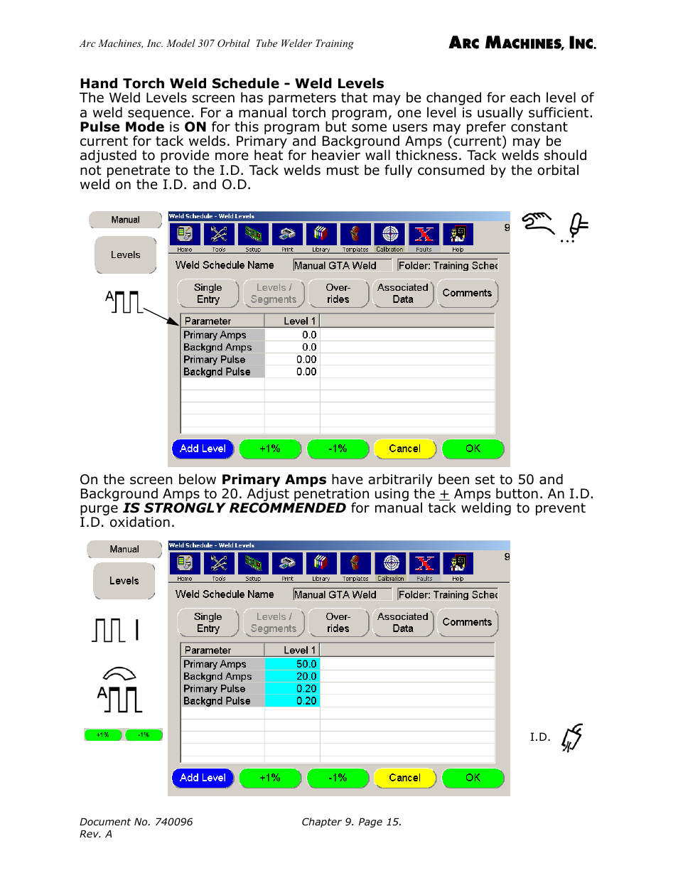 Arc Machines 307 User Manual | Page 119 / 190