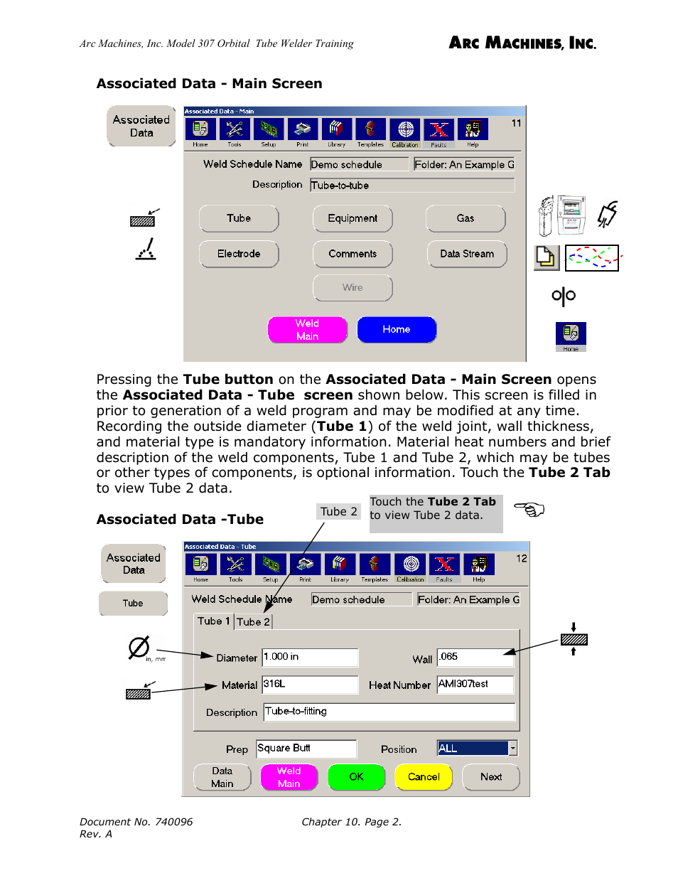 Arc Machines 307 User Manual | Page 122 / 190