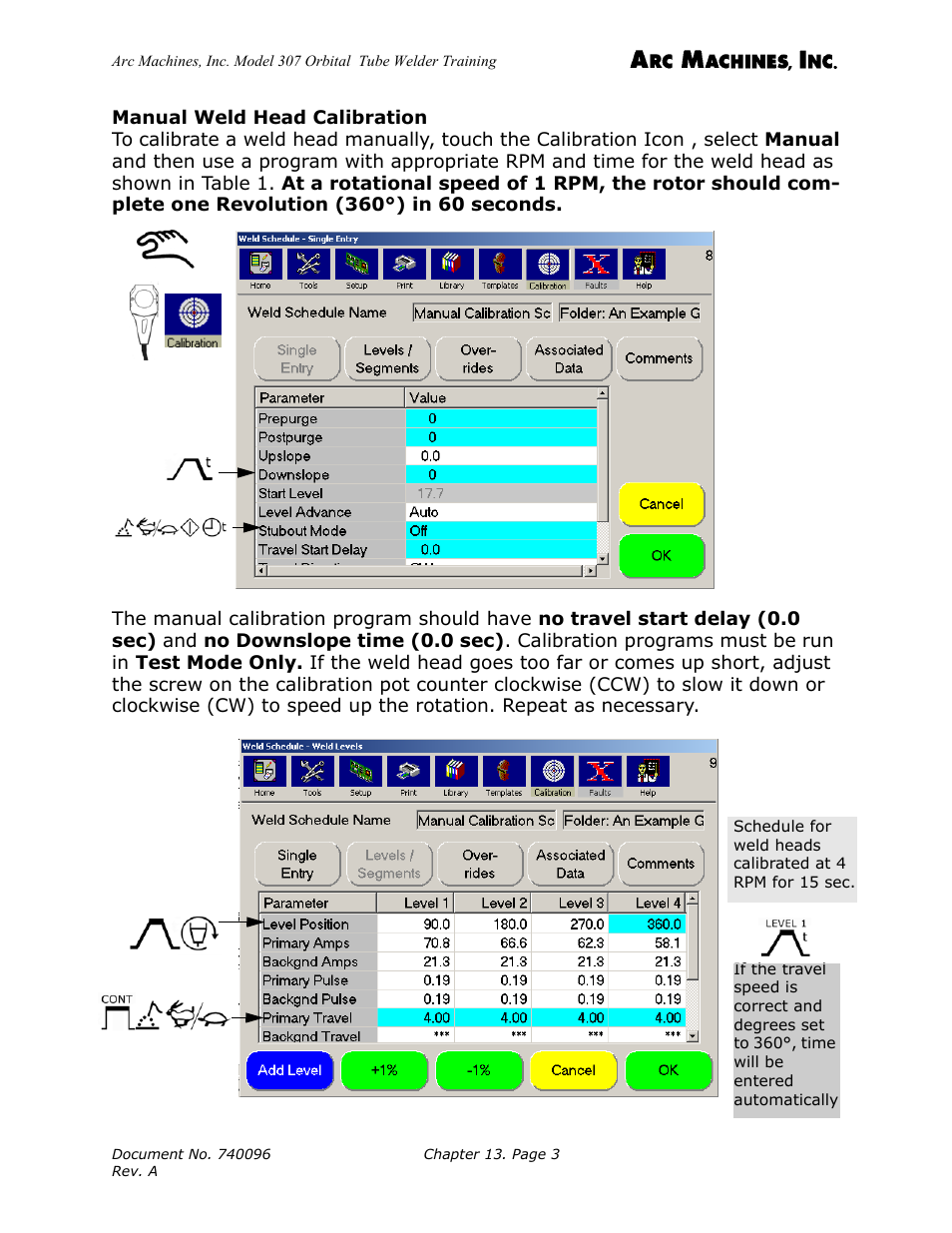 Arc Machines 307 User Manual | Page 136 / 190