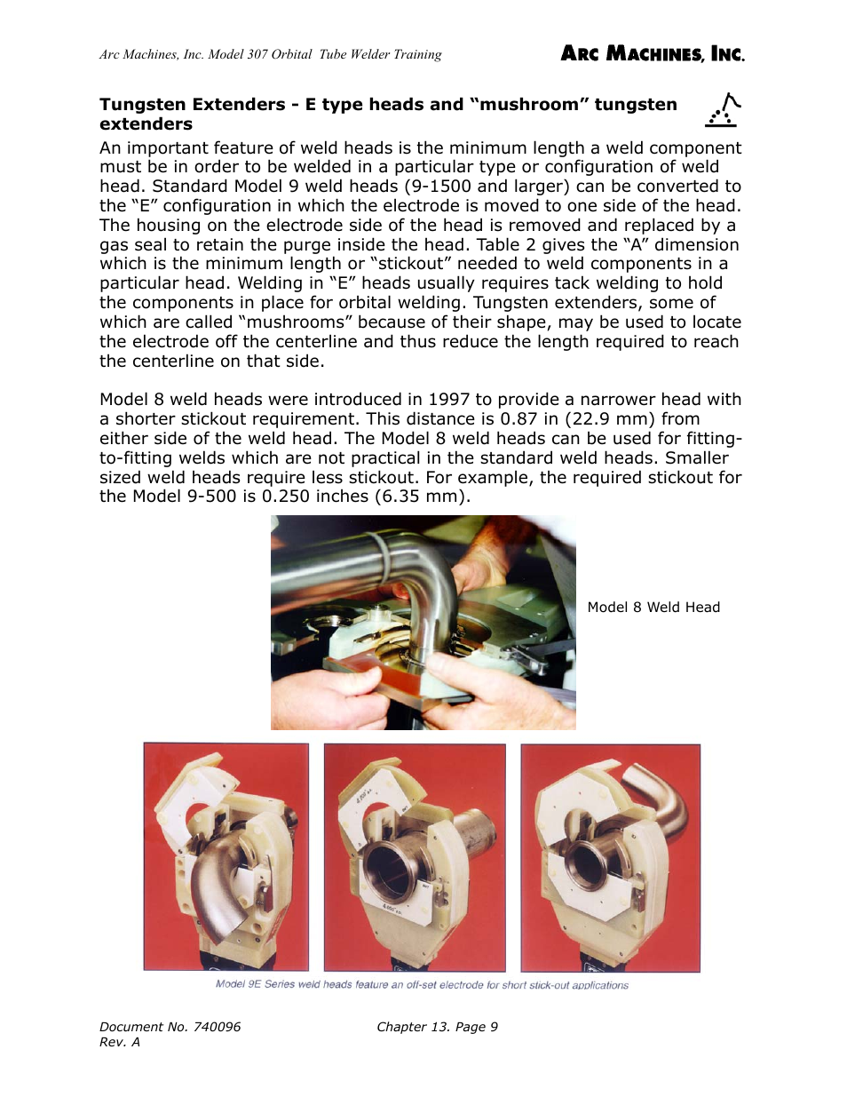 Arc Machines 307 User Manual | Page 142 / 190